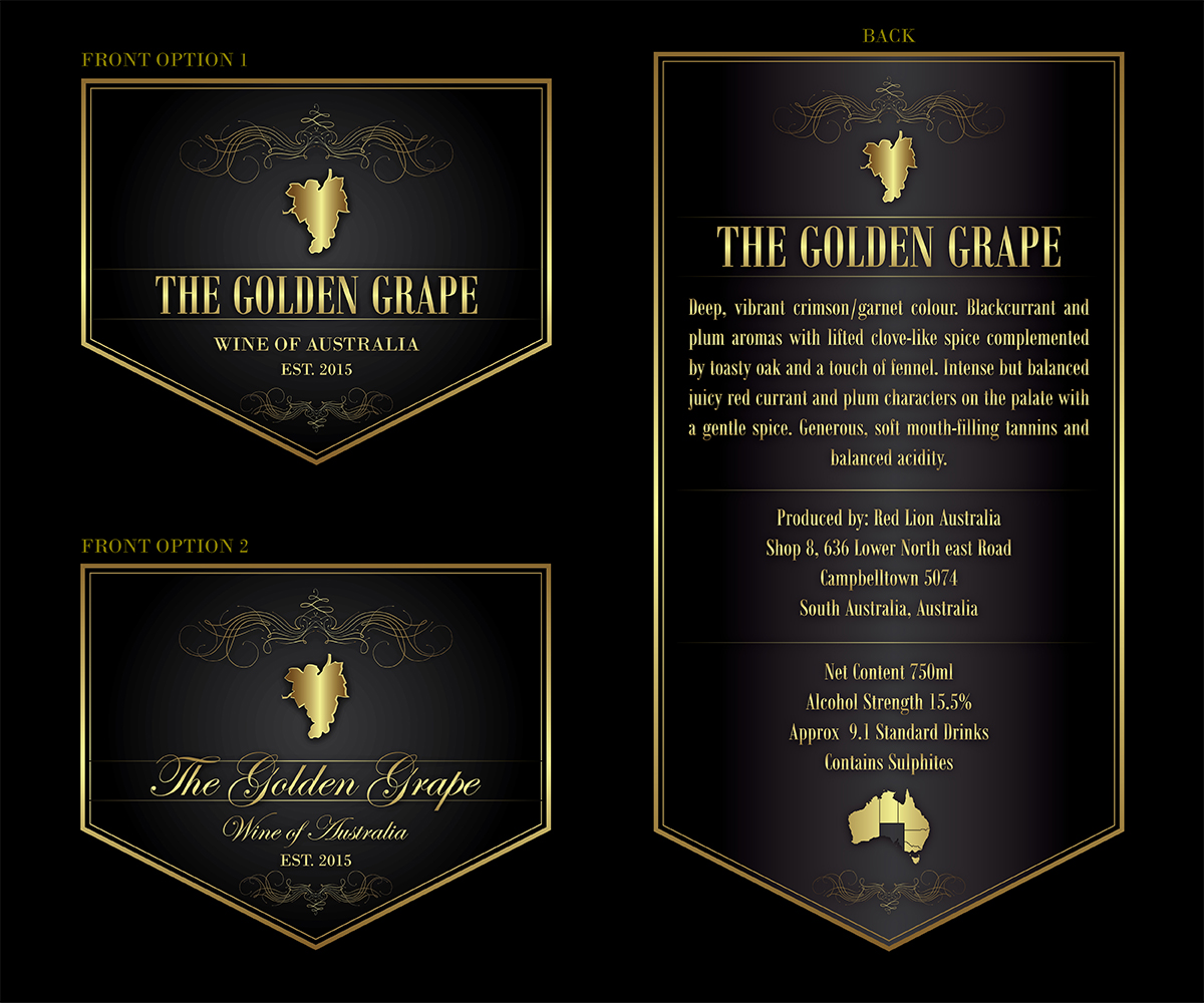 Design Étiquette par GreenEyes pour Red Lion Australia | Design #5199669