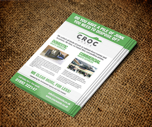 Flyer Design by jeffdefy for Croc Waste | Design #5100061