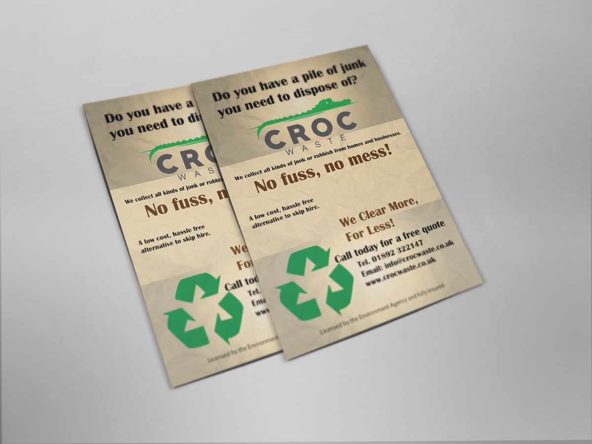 Flyer Design by PCRex for Croc Waste | Design #5102663