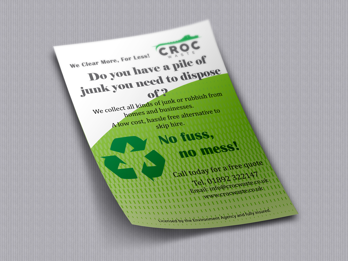 Flyer Design by PCRex for Croc Waste | Design #5102721