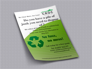Flyer Design by PCRex for Croc Waste | Design: #5102721