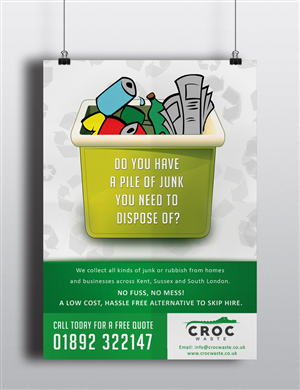 Flyer-Design von Eggo May P für Croc Waste | Design: #5108569