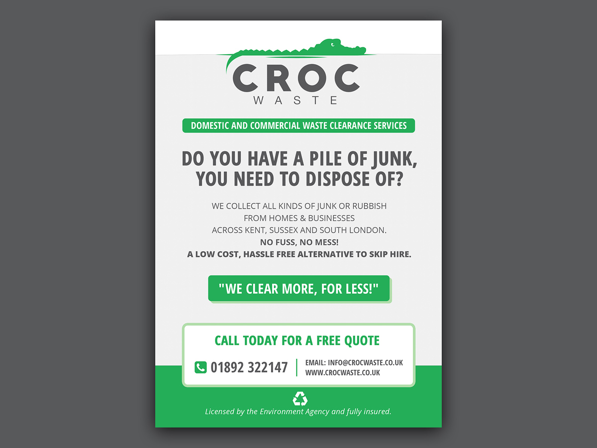 Flyer Design by Nhat Mai for Croc Waste | Design #5106186