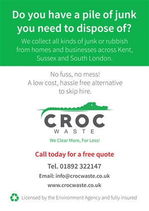 Flyer-Design von Antony J für Croc Waste | Design: #5106666