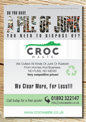 Flyer-Design von alex989 für Croc Waste | Design: #5100044
