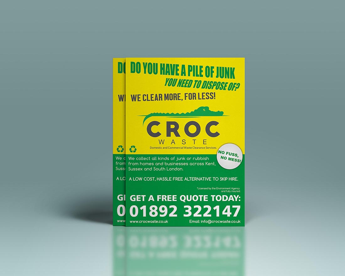 Flyer Design by Gazler for Croc Waste | Design #5132454