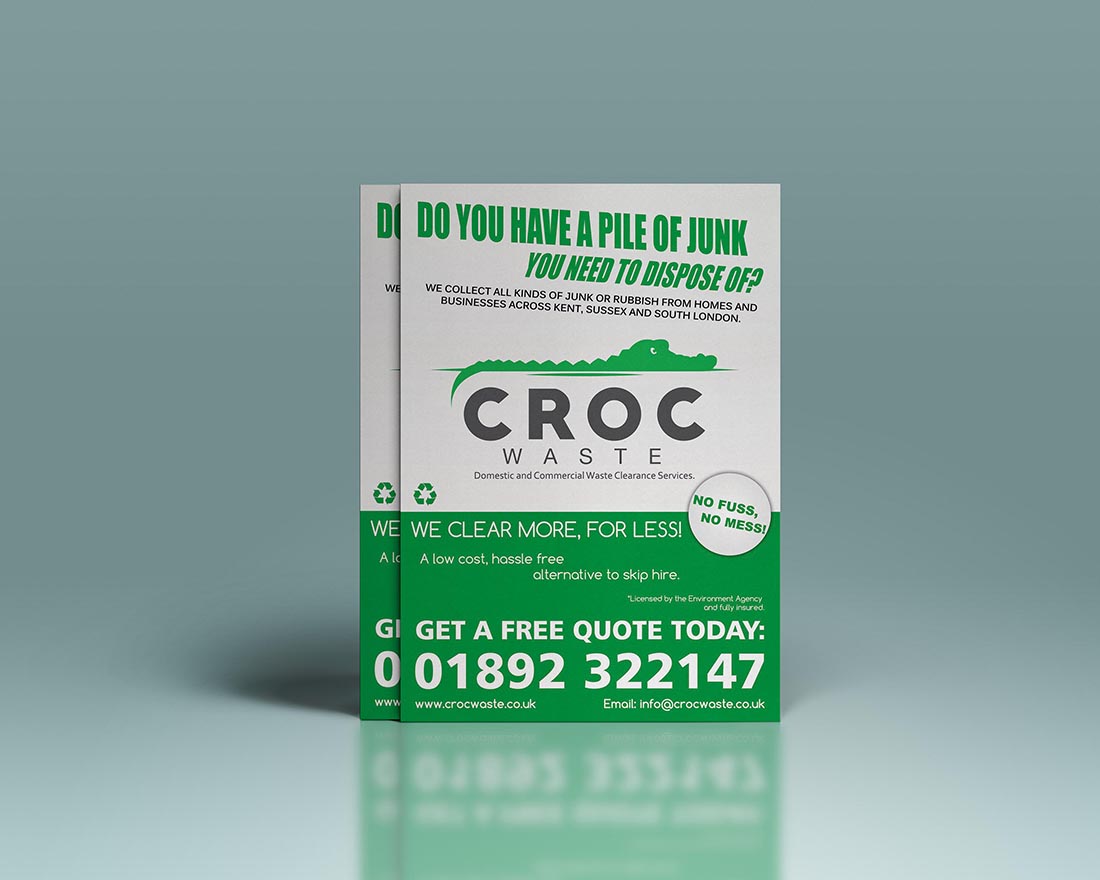 Flyer Design by Gazler for Croc Waste | Design #5132455
