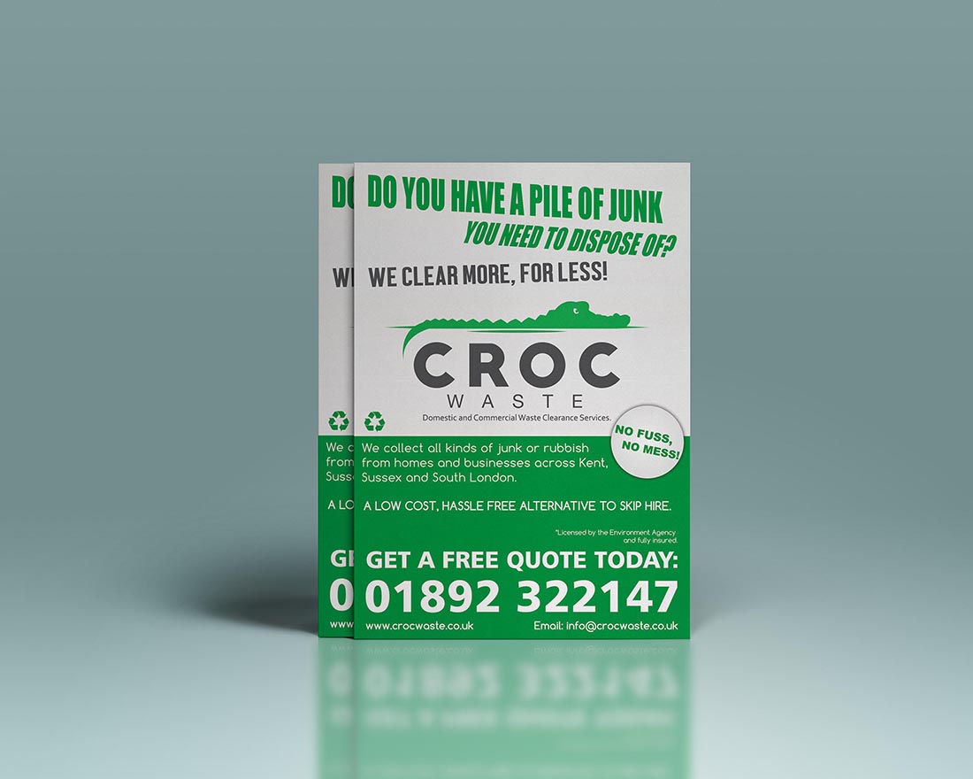 Flyer Design by Gazler for Croc Waste | Design #5132459