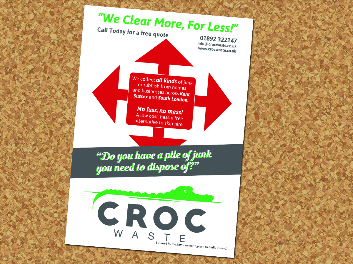 Design de Flyer par Lighter Karma Designs pour Croc Waste | Design #5125398