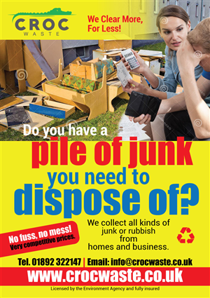 Diseño de Flyer por Impressive Solutions para Croc Waste | Diseño: #5104039