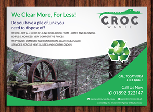 Flyer-Design von Mac Ruskin für Croc Waste | Design: #5103135