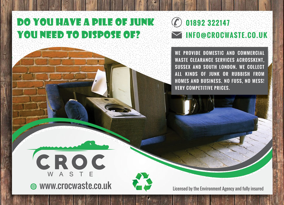 Design de Flyer par Mac Ruskin pour Croc Waste | Design #5103251