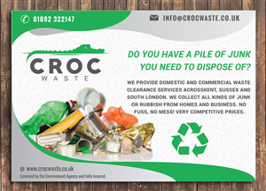 Flyer-Design von Mac Ruskin für Croc Waste | Design: #5103386