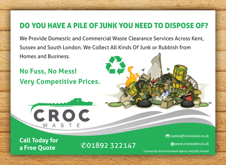 Design de Flyer par Mac Ruskin pour Croc Waste | Design #5104892