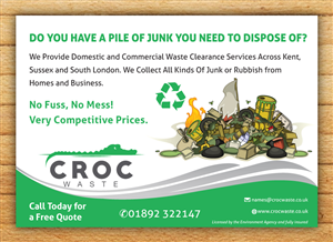 Flyer-Design von Mac Ruskin für Croc Waste | Design: #5104892