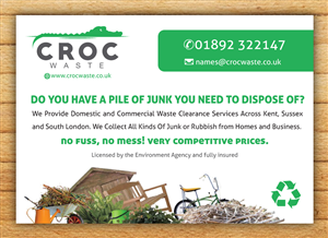 Flyer-Design von Mac Ruskin für Croc Waste | Design: #5104893