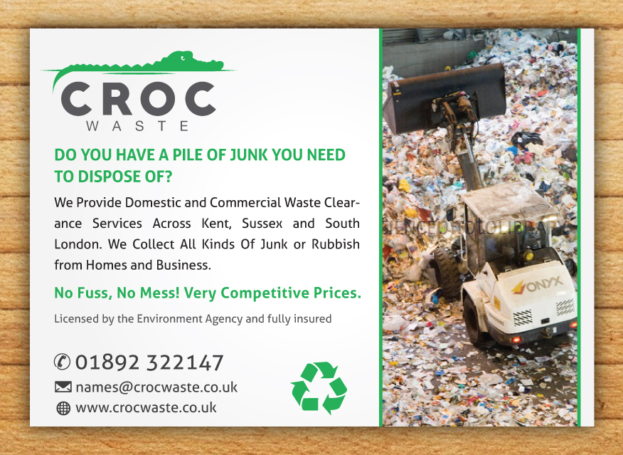 Flyer-Design von Mac Ruskin für Croc Waste | Design #5104895