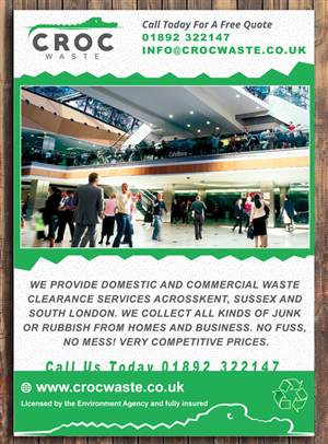Flyer-Design von Mac Ruskin für Croc Waste | Design: #5116499