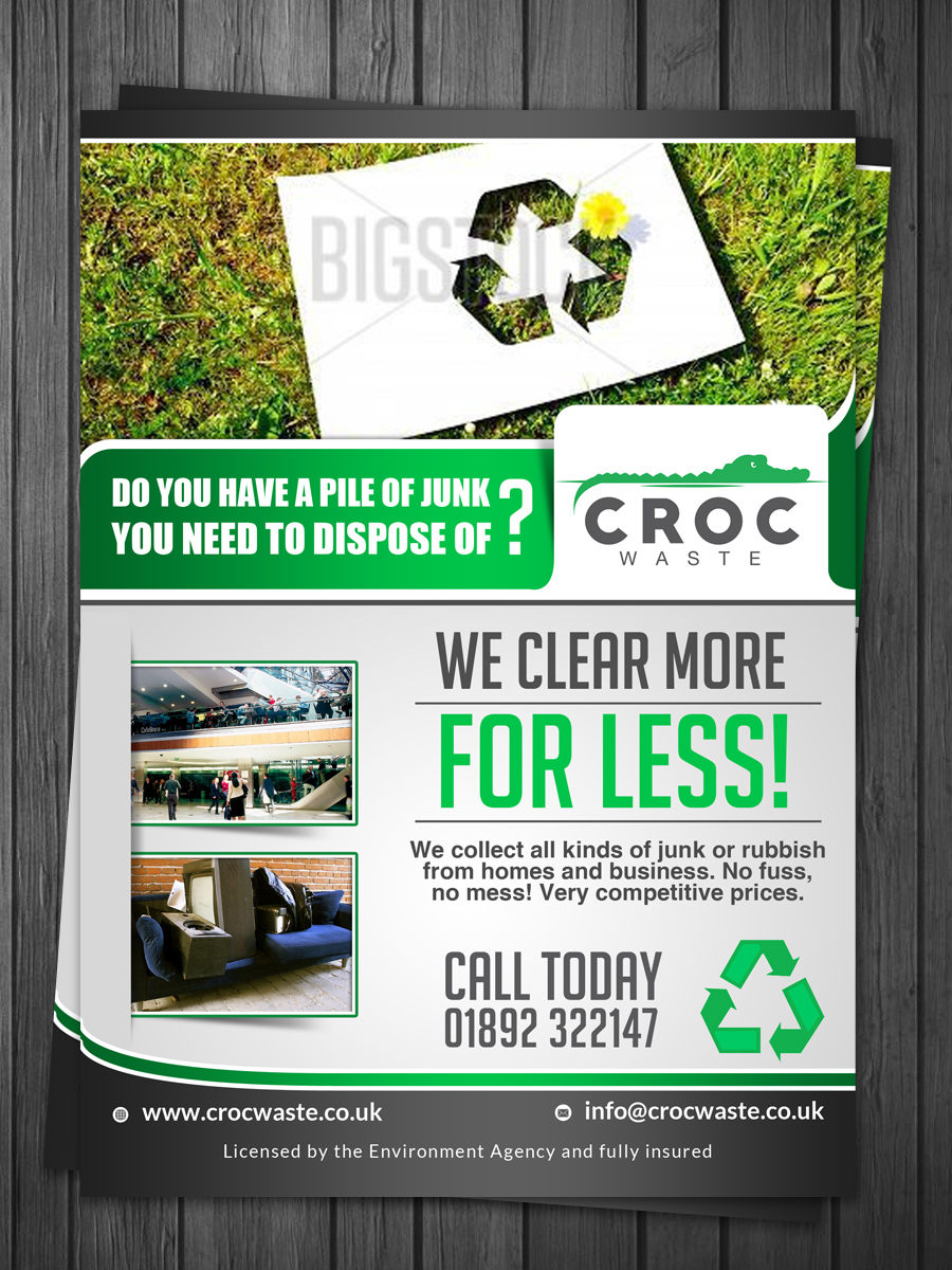 Design de Flyer par debdesign pour Croc Waste | Design #5100392
