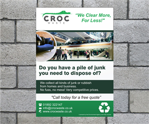 Flyer Design by MidantoGraphic for Croc Waste | Design: #5099282