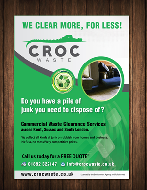 Flyer-Design von meet007 für Croc Waste | Design: #5102769