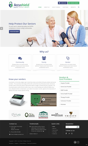 Web Design by pb for accushield | Design: #5106275