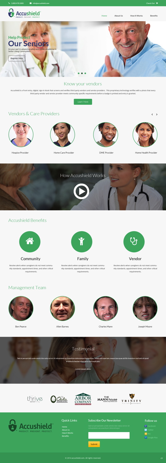 Diseño Web por pb para accushield | Diseño #5106282