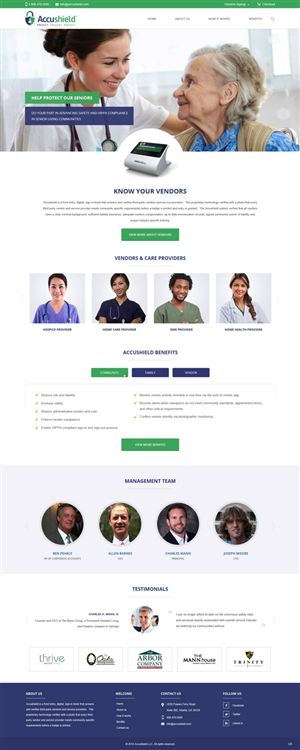 Web Design by pb for accushield | Design: #5106283