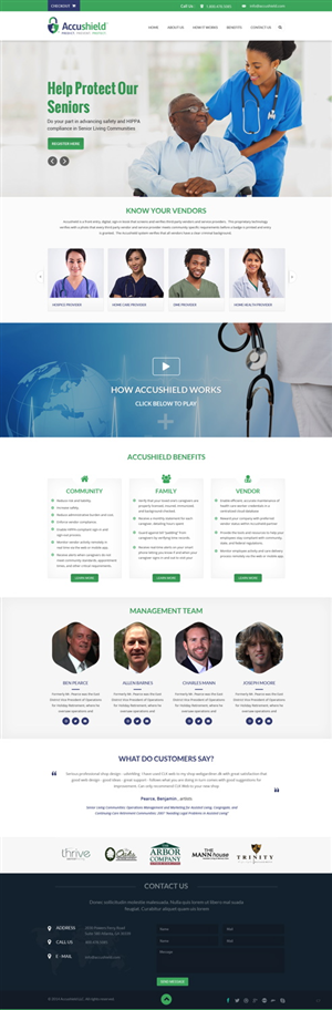 Web Design by pb for accushield | Design: #5106294