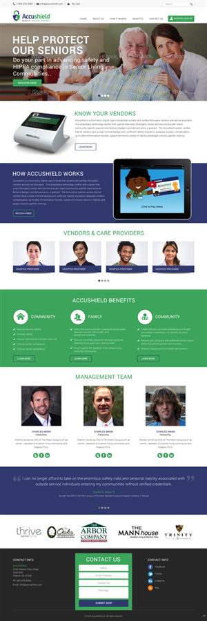 Web Design by pb for accushield | Design: #5107179
