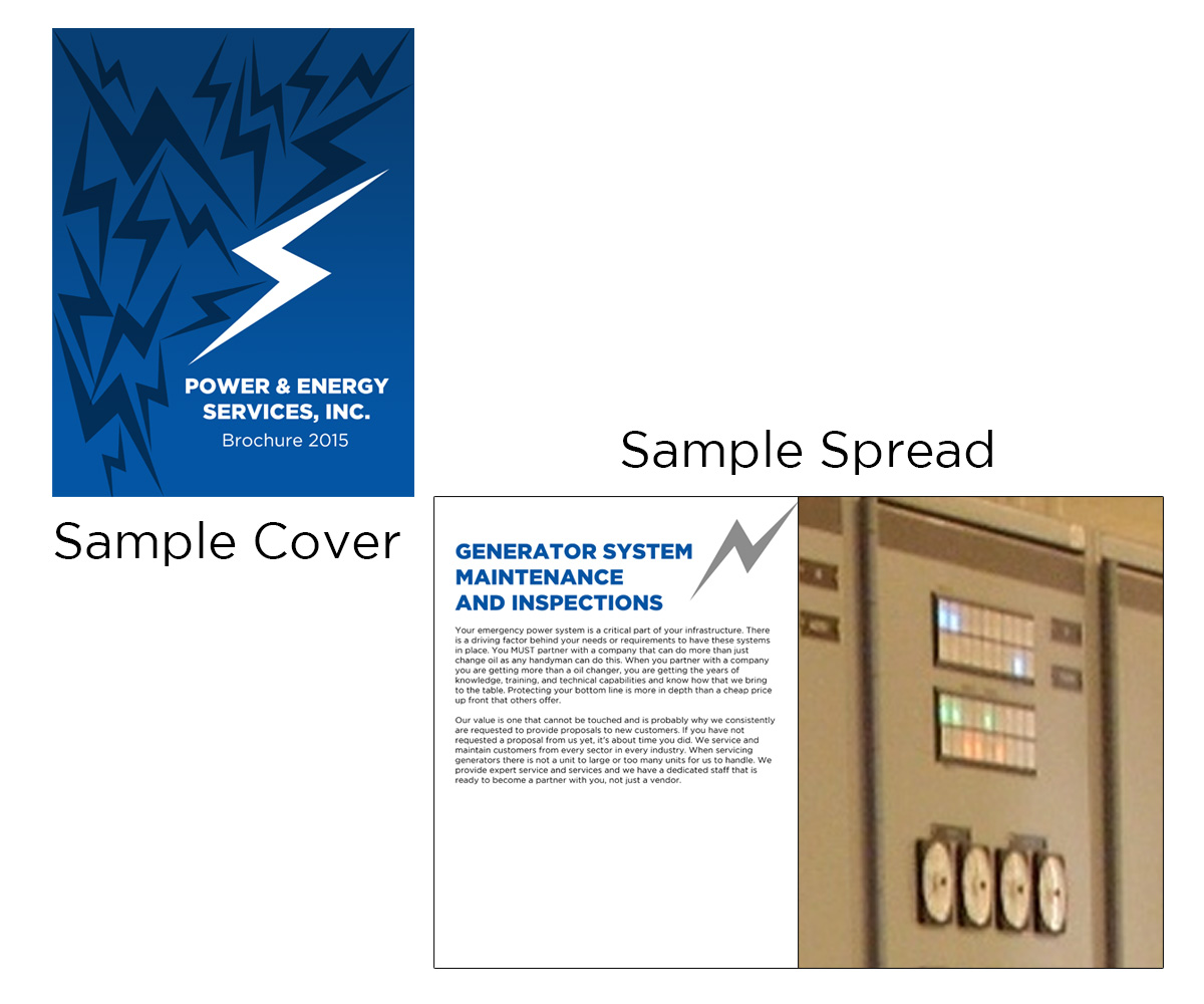 Broschüren-Design von MissG für Power And Energy Services Inc. | Design #5159368