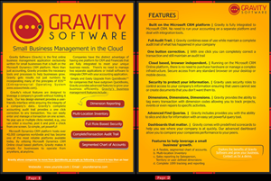 Gravity Software Overview Brochure | Broschüren-Design von Gfx.26™