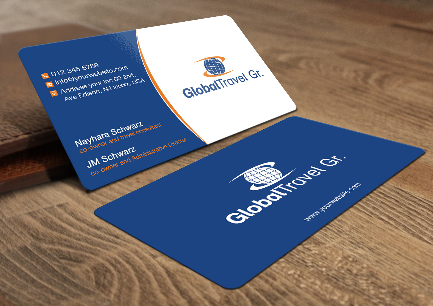 Business Card Design by Lanka Ama for Global travel GR | Design #5099072