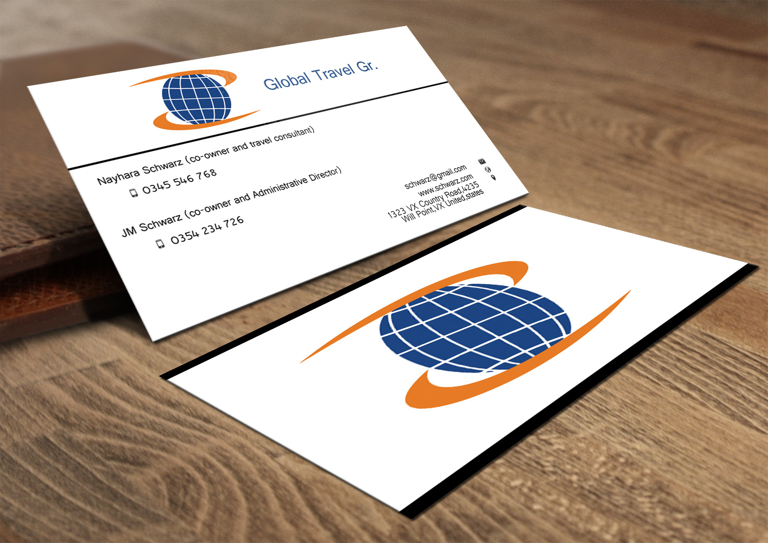Business Card Design by Lanka Ama for Global travel GR | Design #5099073