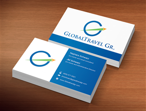 Business Card Design by Lanka Ama for Global travel GR | Design: #5099078