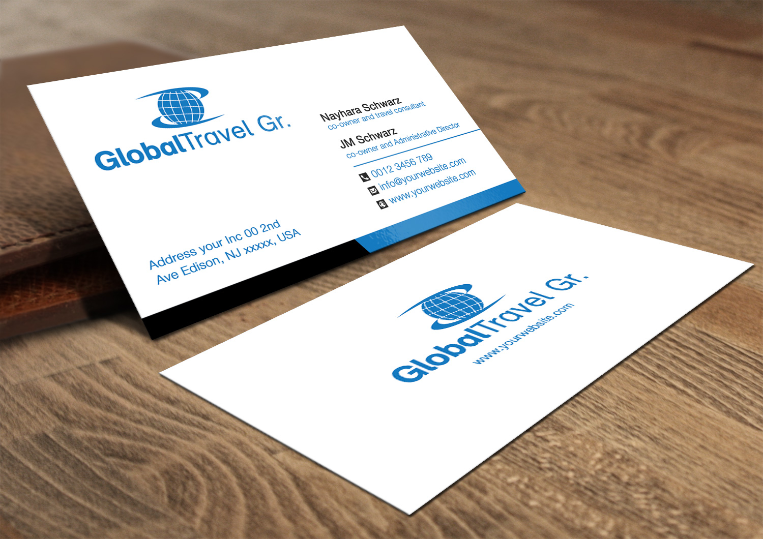 Business Card Design by Lanka Ama for Global travel GR | Design #5099081