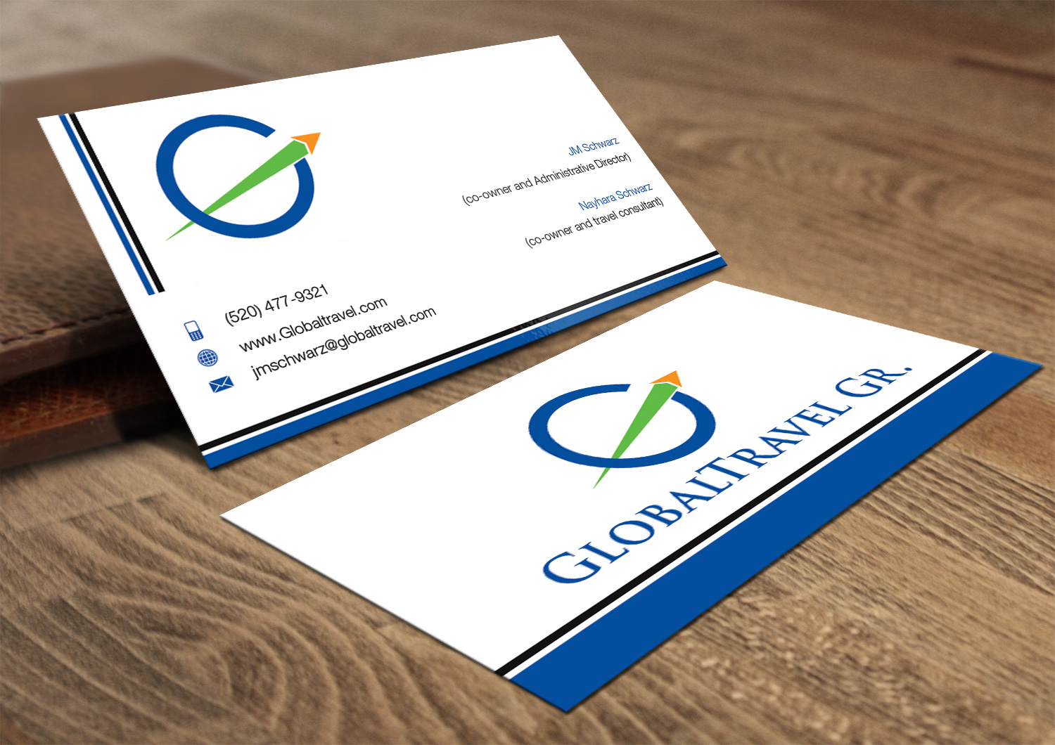 Business Card Design by Lanka Ama for Global travel GR | Design #5099086