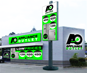Signage Design by GliderGraphx for Applianceoutlet ltd | Design #5155148