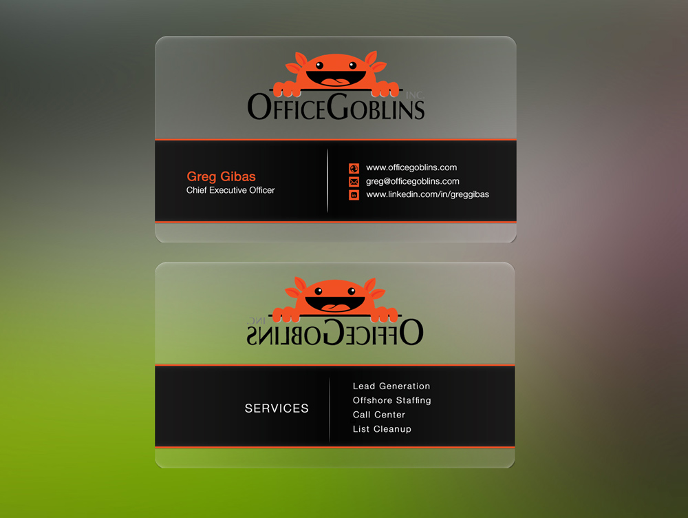 Card Design by Lanka Ama for Office Goblins, Inc. | Design #5100069