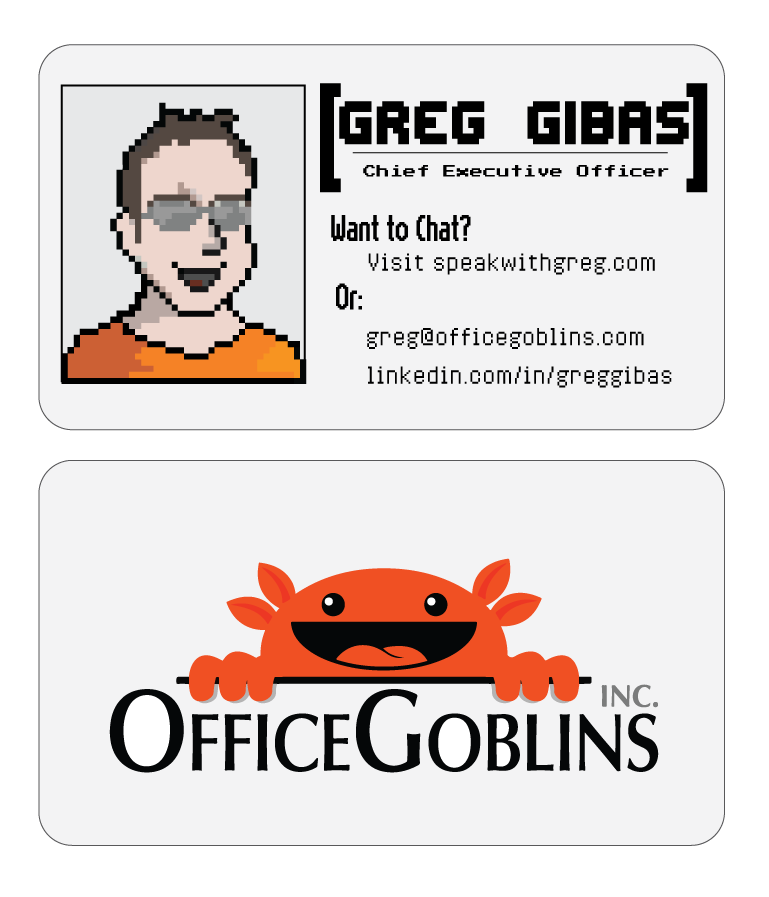Card Design by NewvintageDesigns for Office Goblins, Inc. | Design #5101516