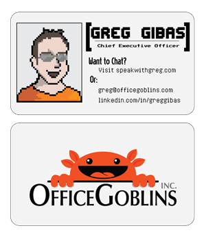 Diseño de Tarjeta por NewvintageDesigns para Office Goblins, Inc. | Diseño #5101516