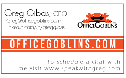 Card Design by NewvintageDesigns for Office Goblins, Inc. | Design #5101544