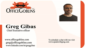 Diseño de Tarjeta por Noori Art para Office Goblins, Inc. | Diseño #5127622