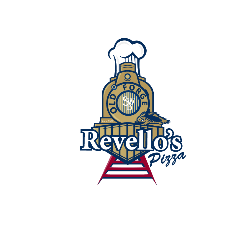 Diseño de Logo por Phenex Designs para Revello's Old Forge Pizza in Kingston | Diseño #1455379