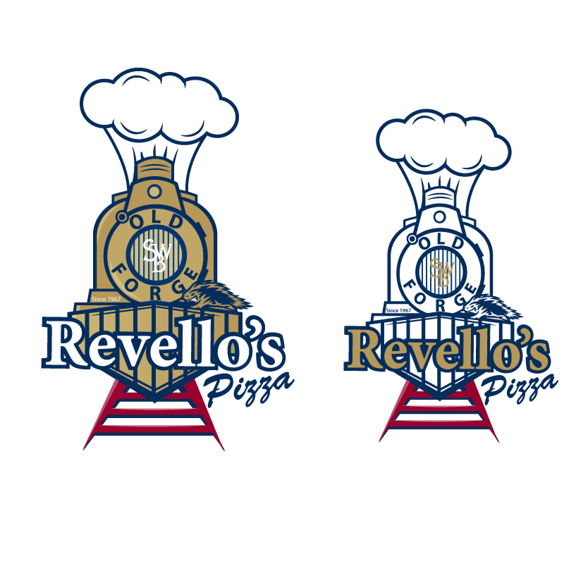 Diseño de Logo por Phenex Designs para Revello's Old Forge Pizza in Kingston | Diseño #1458490