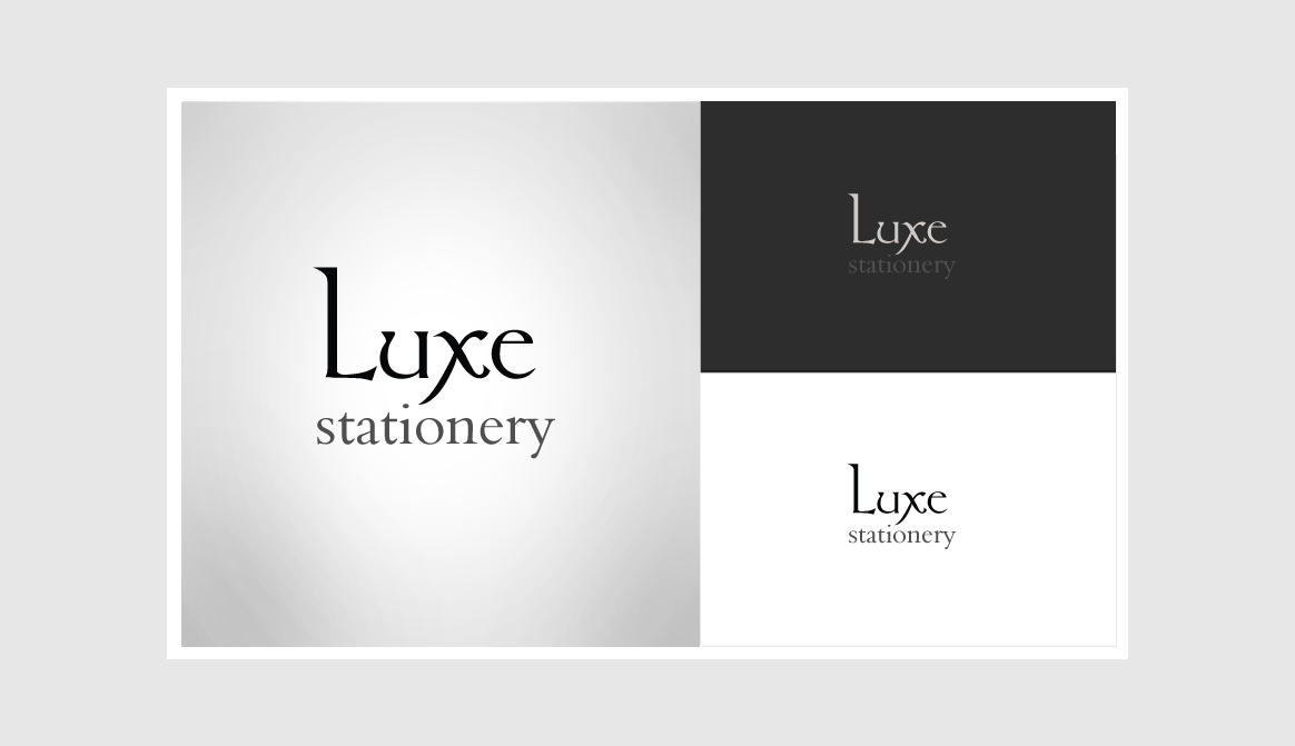Logo Design by  Artman for Luxe Stationery | Design #5116084