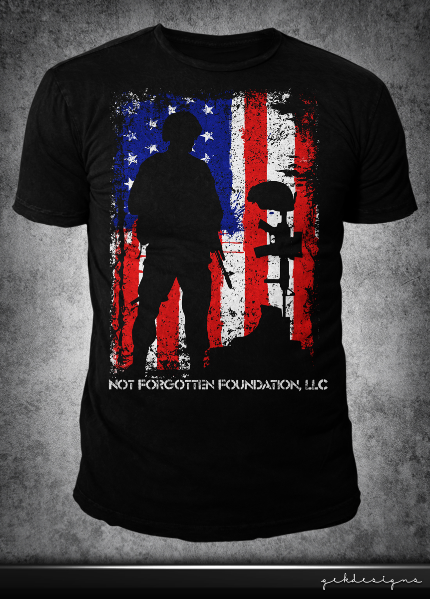 T-shirt Design by gekgrfx for Not Forgotten Foundation, LLC | Design #5169677