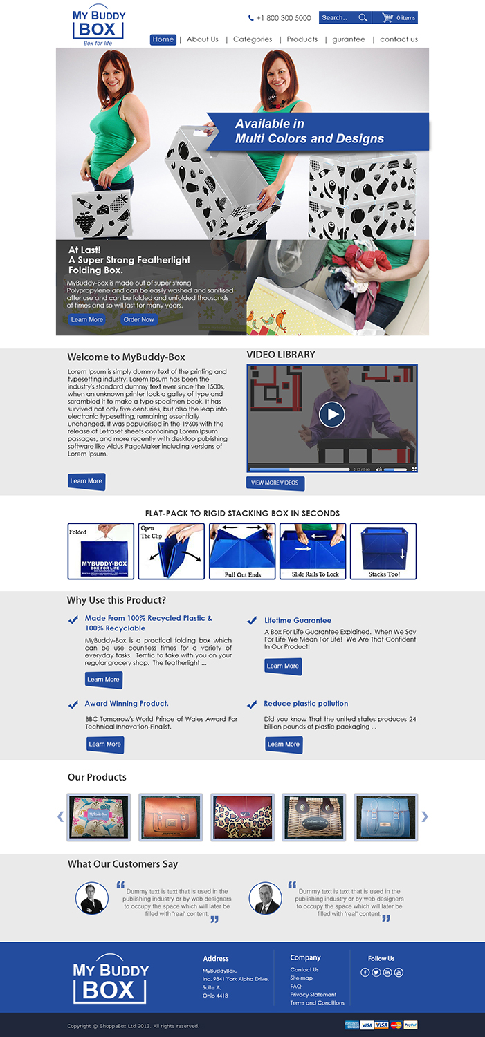 Web Design by Wings on web for ShoppaBox Ltd | Design #5182122