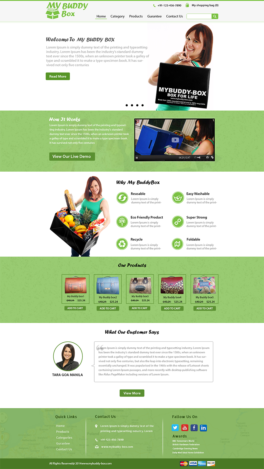 Web Design by Wings on web for ShoppaBox Ltd | Design #5185841