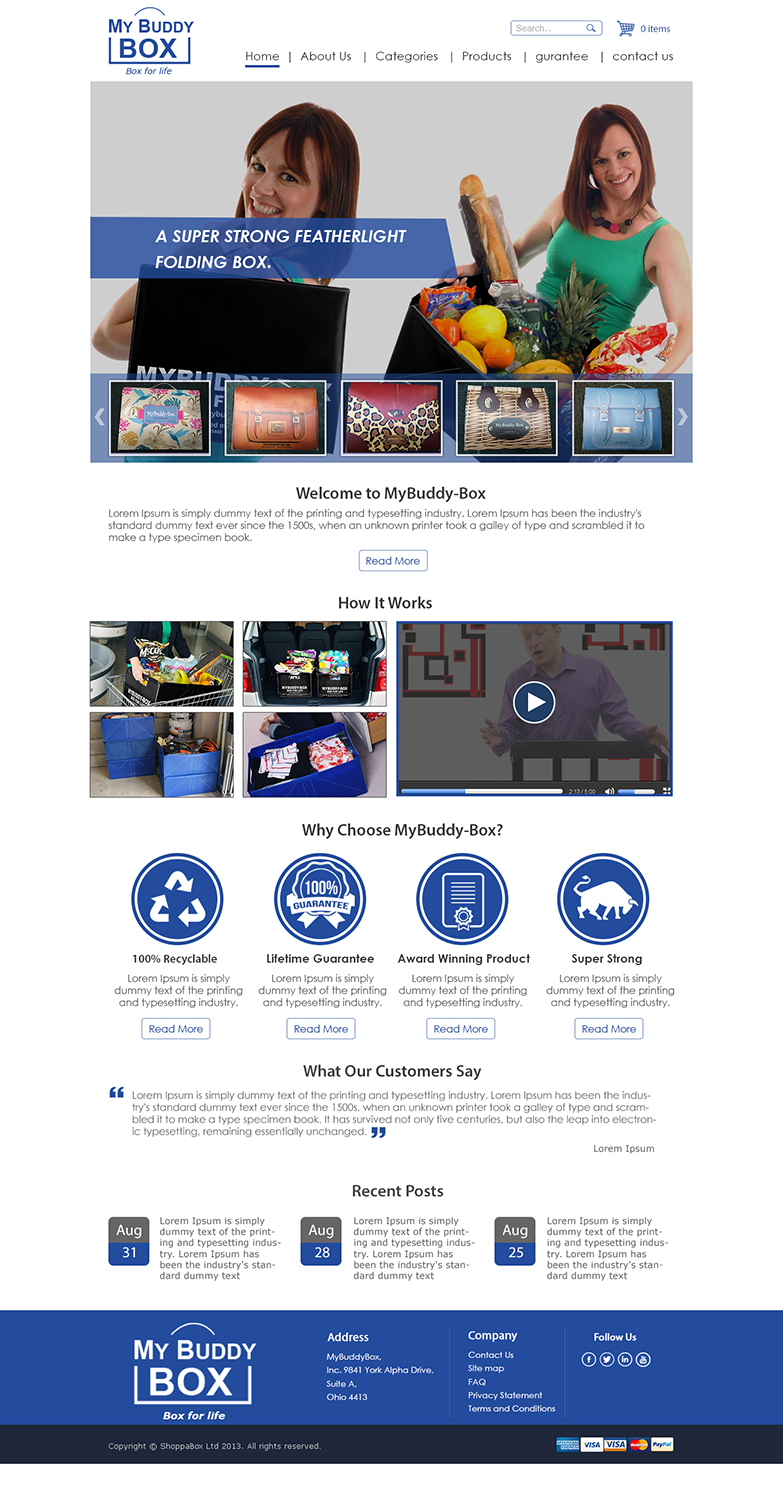 Web Design by Wings on web for ShoppaBox Ltd | Design #5185846